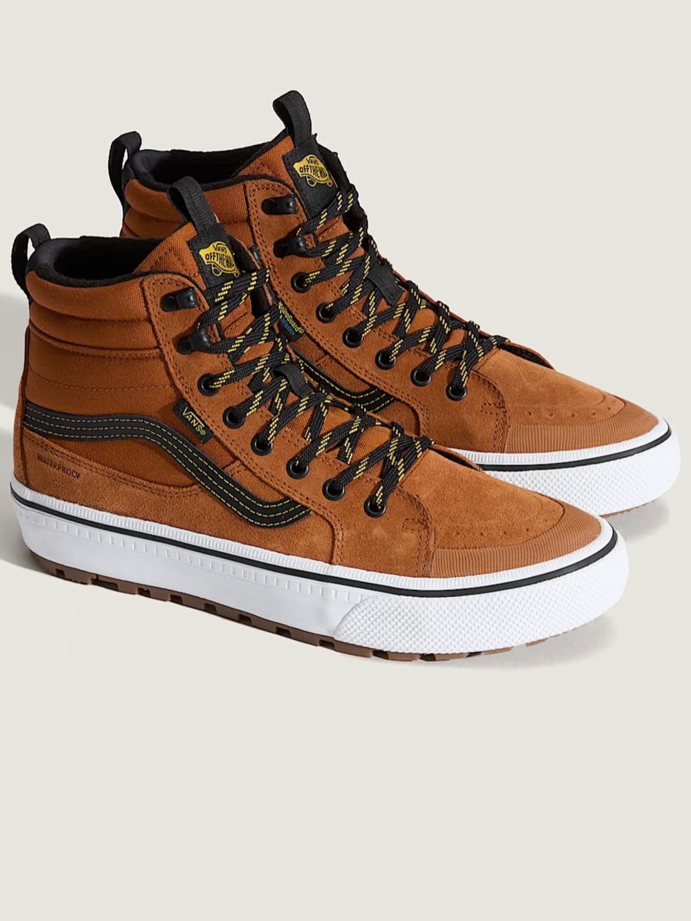 Vans Sk8-Hi Waterproof Insulated Glazed Ginger Shoes Mens 10.0 US